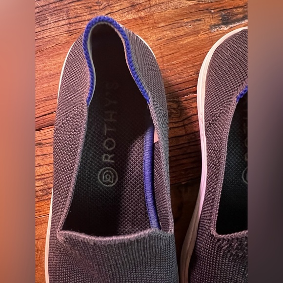 Rothys Classic Slip On Sneakers Black Size 7 US - Picture 2 of 7